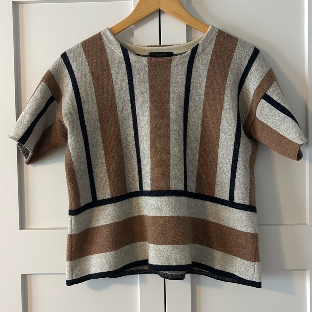 J Crew merino wool short sleeve sweater